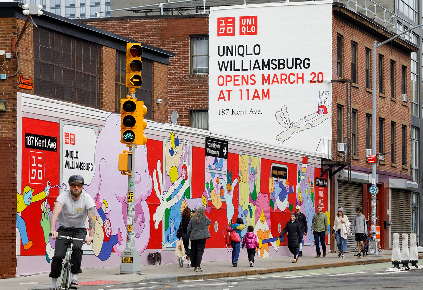 UNIQLO Williamsburg (Opening 3/20/2026)Mural Hiroshi Masuda