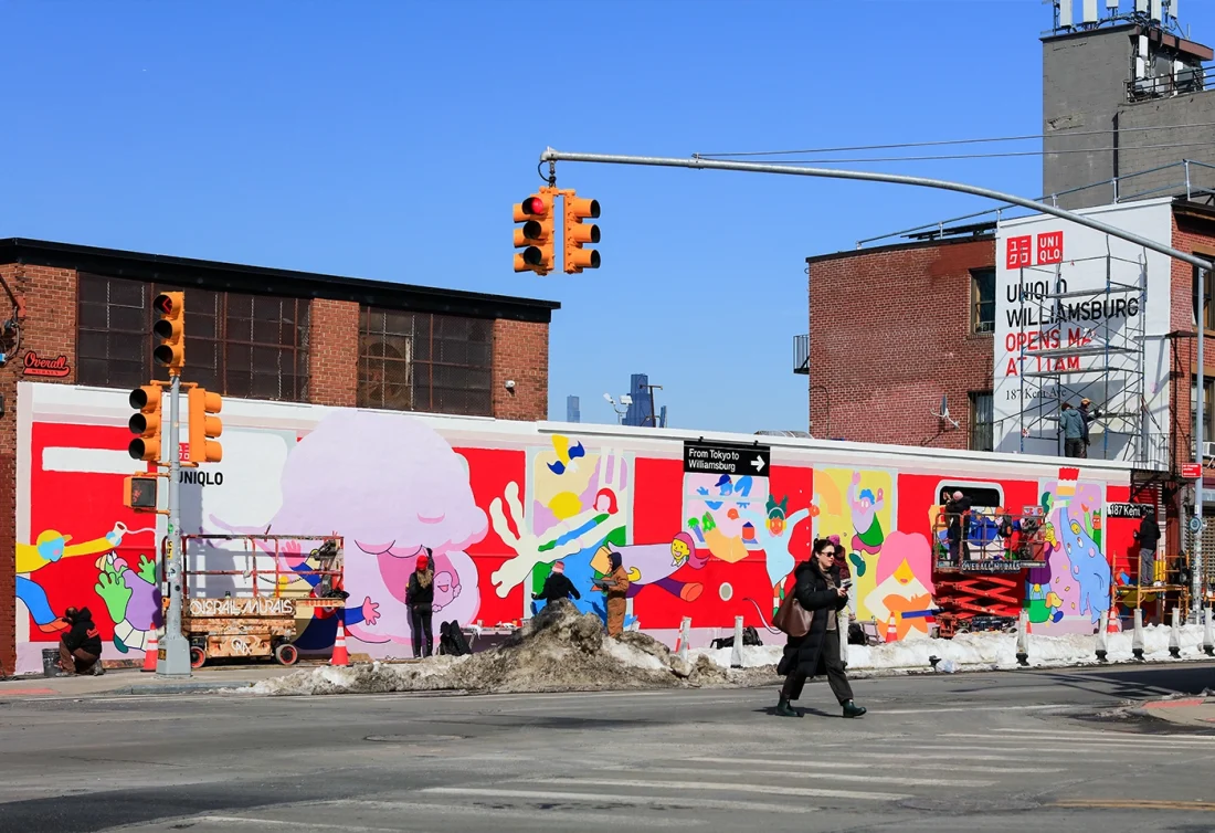 UNIQLO Williamsburg (Opening 3/20/2026)Mural Hiroshi Masuda
