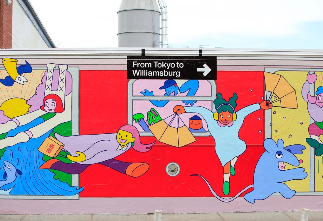 UNIQLO Williamsburg (Opening 3/20/2026)Mural Hiroshi Masuda