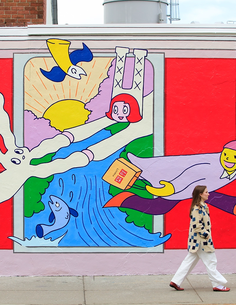 UNIQLO Williamsburg (Opening 3/20/2026)Mural Hiroshi Masuda